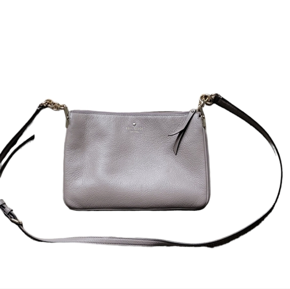 Kate Spade Women Leila Triple Gusset Cow Leather Crossbody Bag Purse